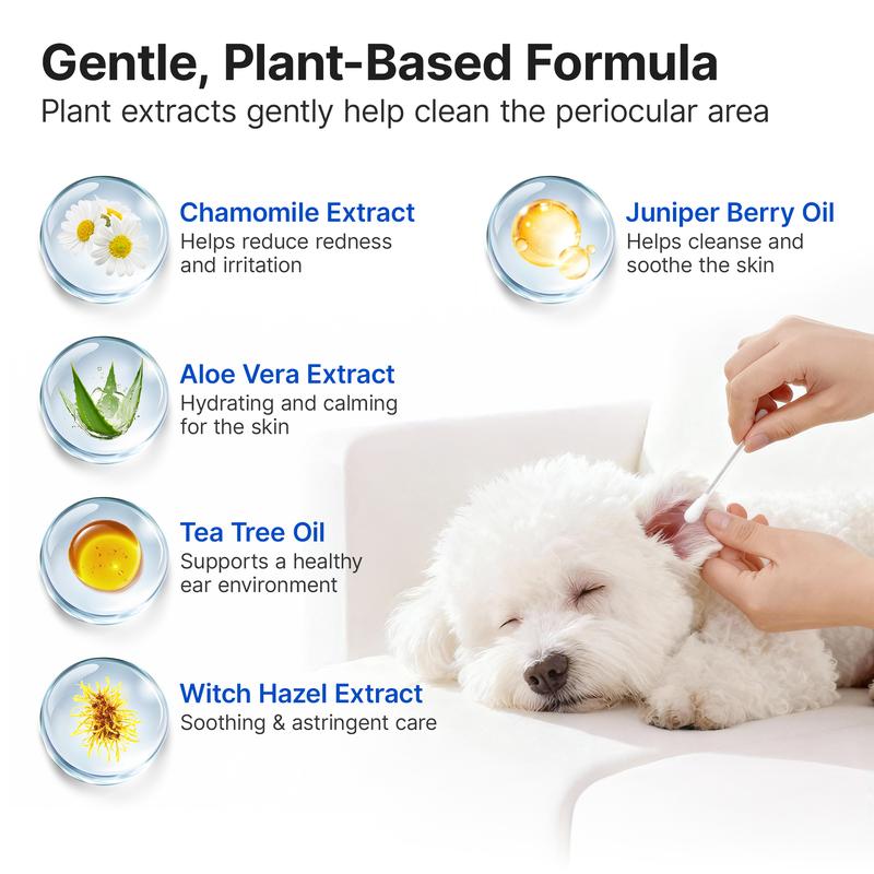 Snap-Release Pet Ear Cleaning Swabs